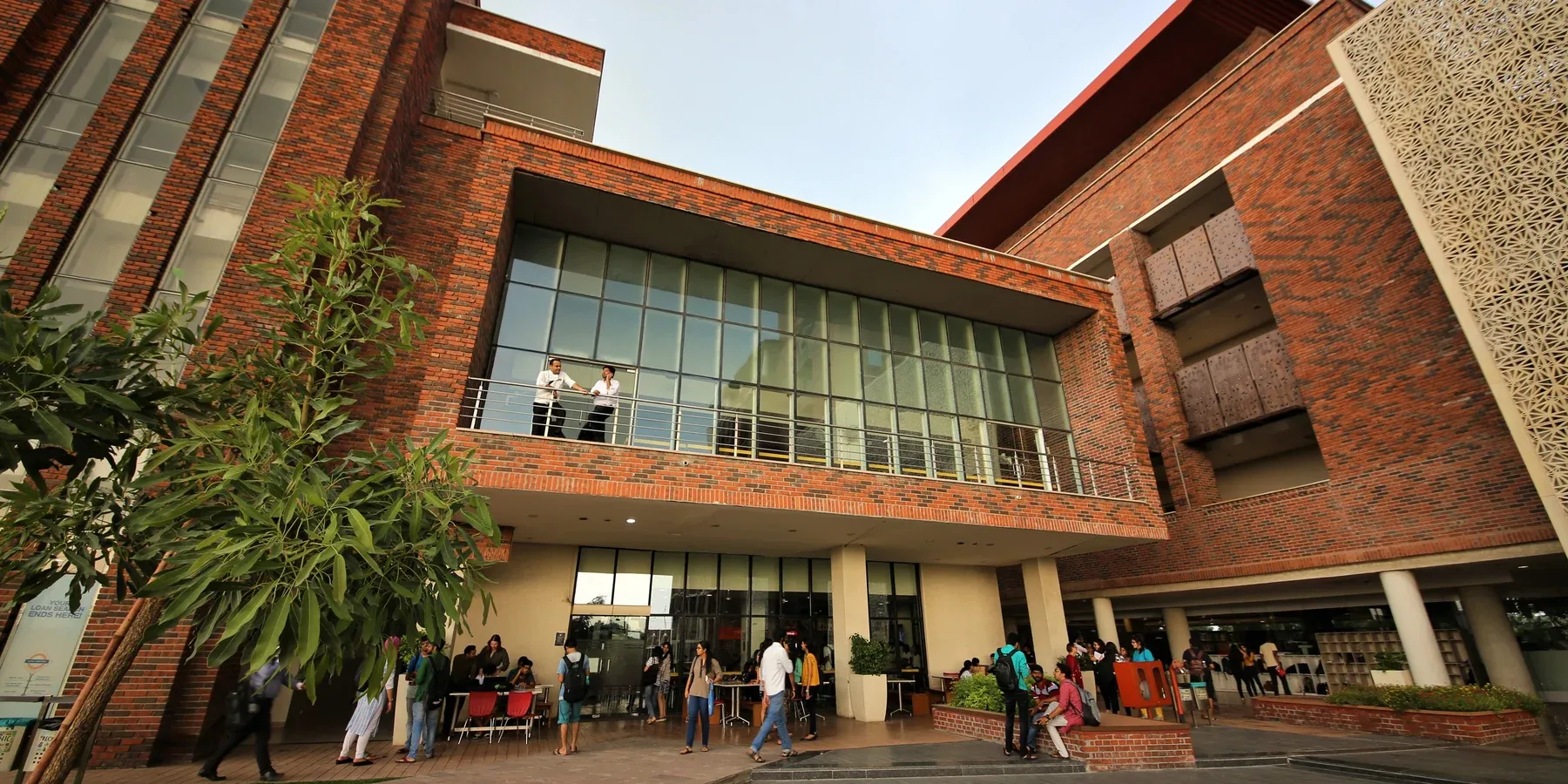 Students gathered across the central campus grounds.