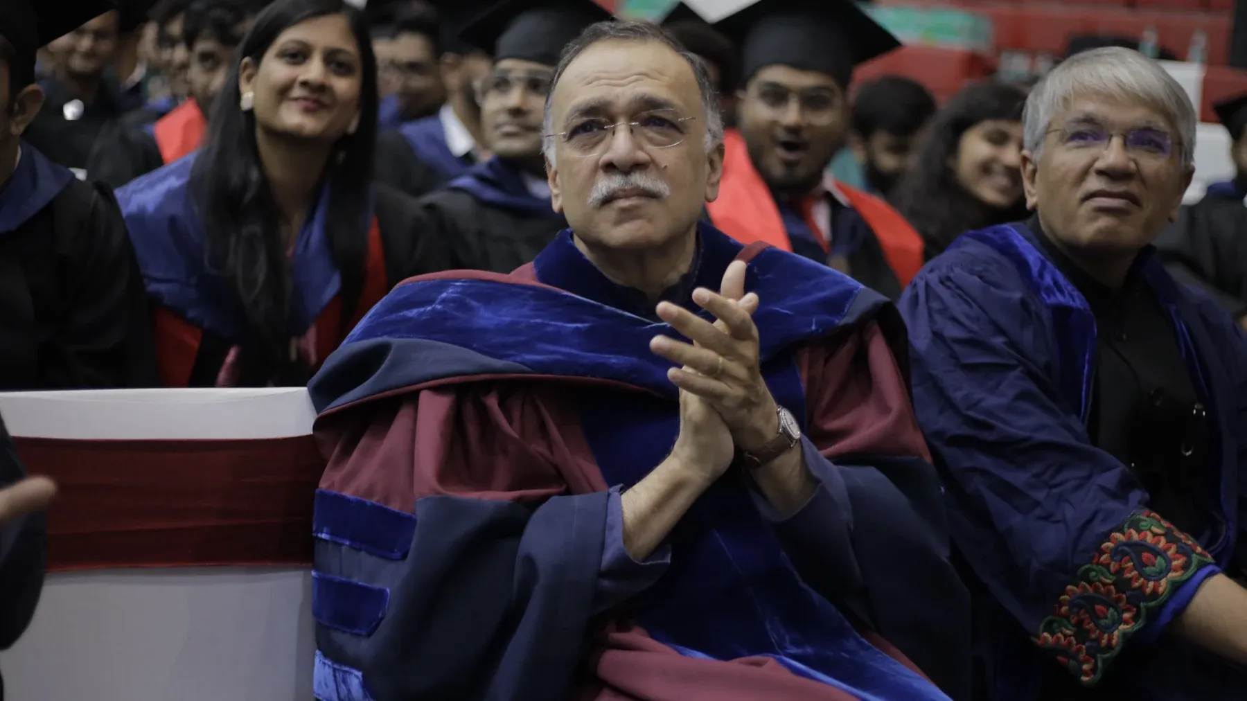 Founder Pramath Raj Sinha addressing students at Ashoka University.